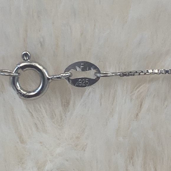 Vintage 925 Necklace with Genuine Turquoise & Mother of Pearl - Picture 6 of 7